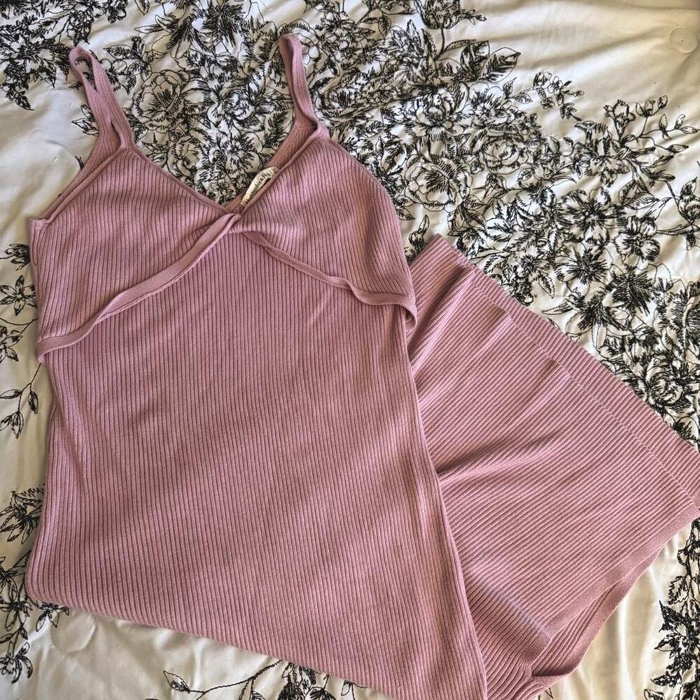 Abercrombie & fitch pink ribbed Dress